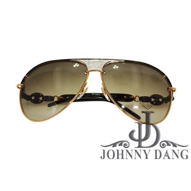 CJTK-16329 Custom Diamond Centerpiece for designer Sunglasses