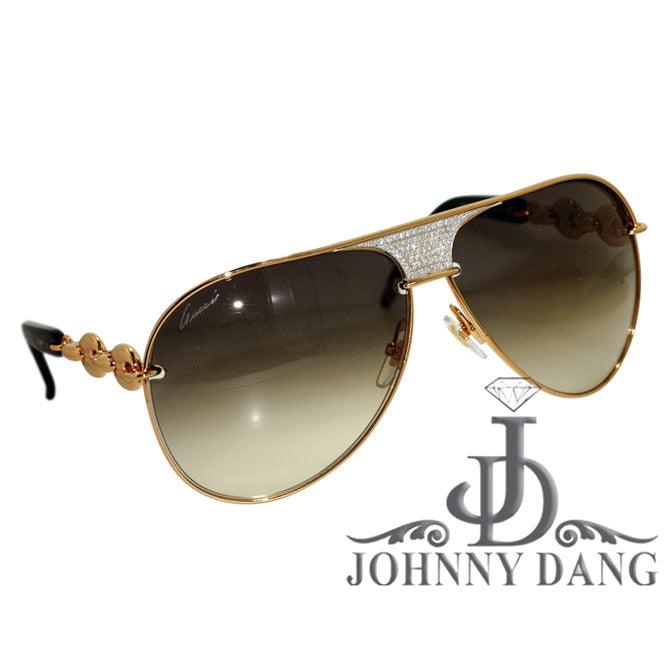 CJTK-16329 Custom Diamond Centerpiece for designer Sunglasses - Johnny Dang & Co
