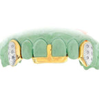 GOLDTEETH TVJ-3011C CUSTOM GOLD AND DIAMOND GRILL - Johnny Dang & Co
