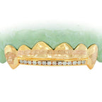 JDTK-Goldteeth C5032 Single Row Channel Set Engraved grill - Johnny Dang & Co