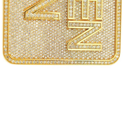 CUSTOM DIAMOND GREEN RUN PENDANT - Johnny Dang & Co