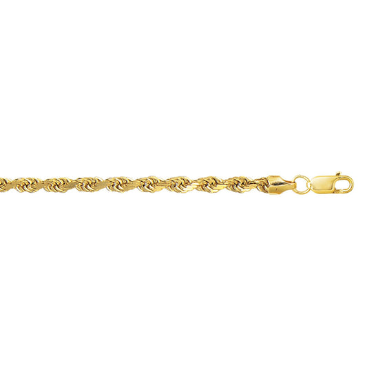 14K Gold 5mm Lite Rope Chain - Johnny Dang & Co