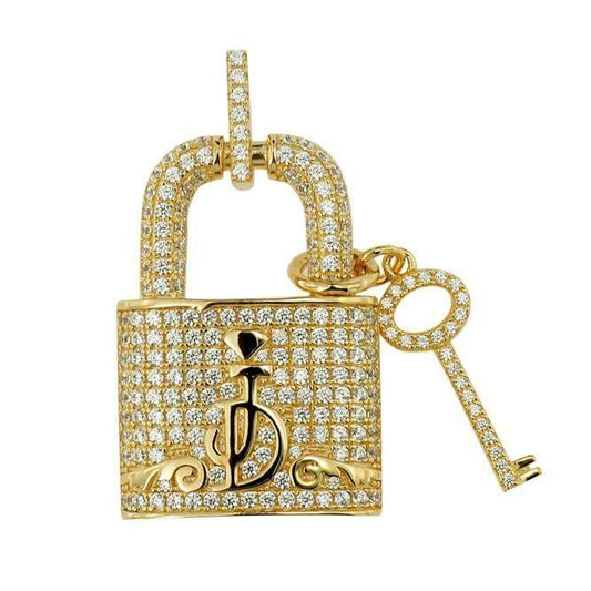 SILVER CZ JOHNNY DANG LOGO PENDANT - Johnny Dang & Co