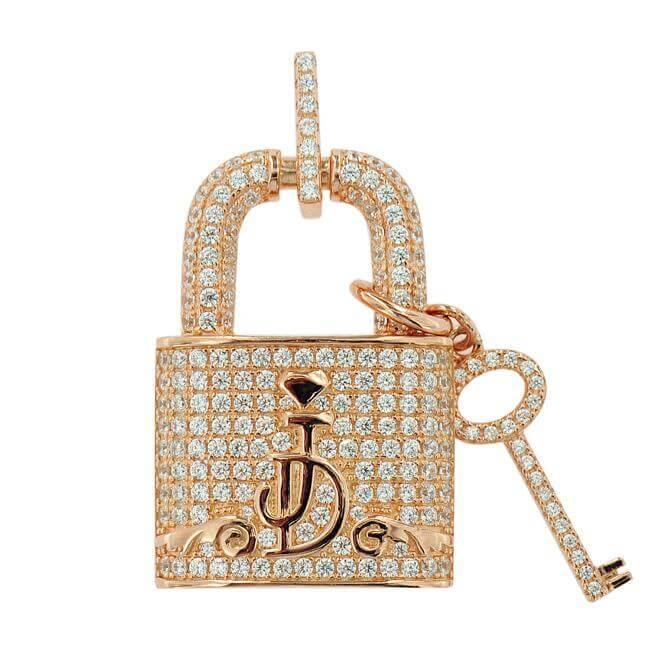 SILVER CZ JOHNNY DANG LOGO PENDANT - Johnny Dang & Co