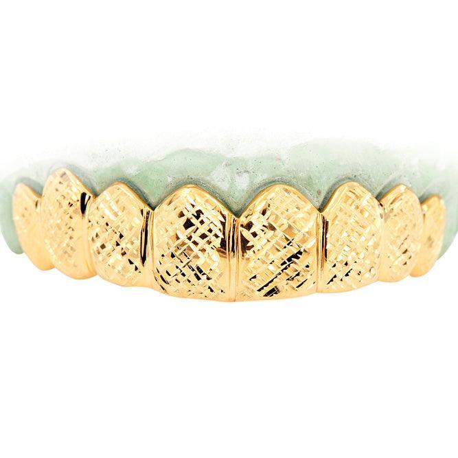 JDTK-TVJ-3034 8 Piece Solid Grill With Diamond Cuts - Johnny Dang & Co