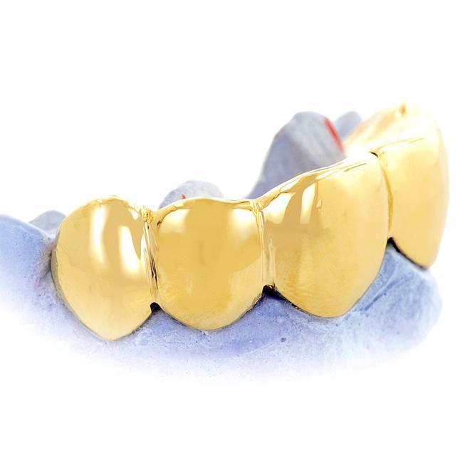 JDTK-- JDG43- 6 Piece " Built up" Gold Grill - Johnny Dang & Co