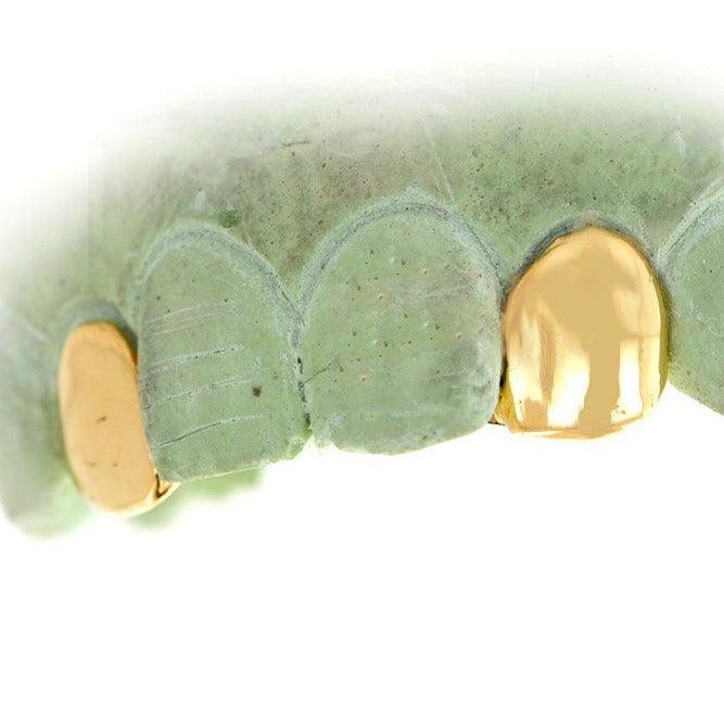 JDTK45/3002-Deuce -2 Piece Solid or Open Face Grillz with Back Bar - Johnny Dang & Co