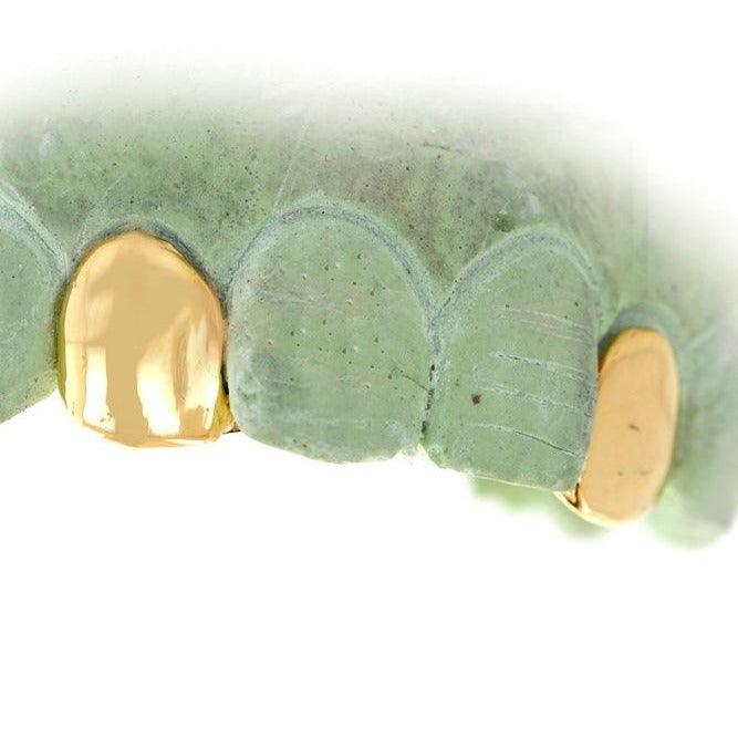 JDTK45/3002-Deuce -2 Piece Solid or Open Face Grillz with Back Bar - Johnny Dang & Co