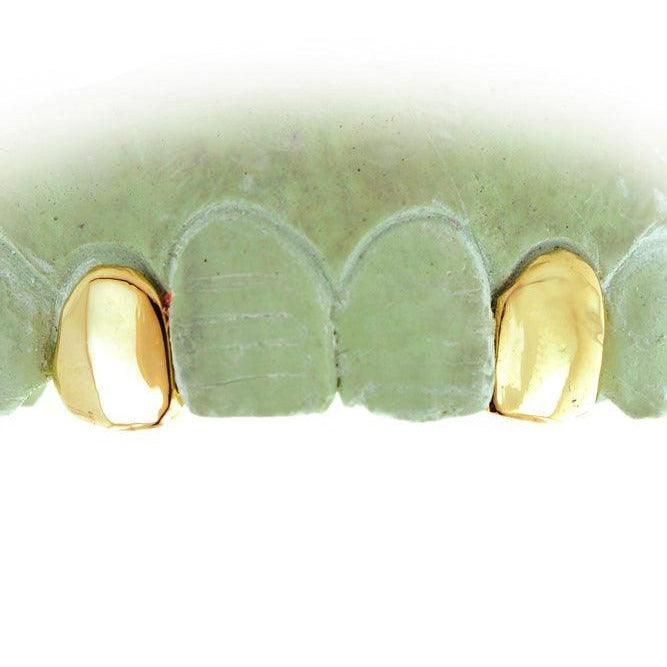 JDTK45/3002-Deuce -2 Piece Solid or Open Face Grillz with Back Bar - Johnny Dang & Co