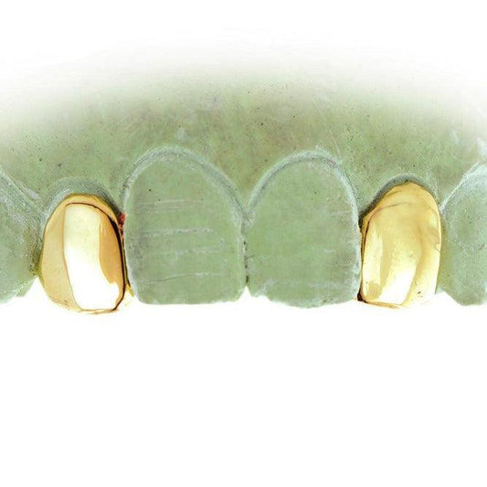 JDTK45/3002-Deuce -2 Piece Solid or Open Face Grillz with Back Bar - Johnny Dang & Co