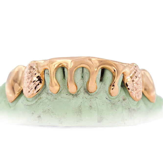8 Piece Dripping Gold Grill - JDG53-C