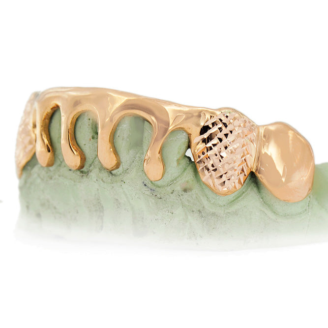 8 Piece Dripping Gold Grill - JDG53-C
