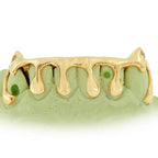 JDWR-53B-6 Piece Diamond Dripping Gold Grill