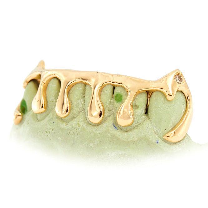 DRIP Diamond Dripping Gold Grill - JDG53B - Johnny Dang & Co