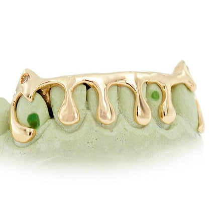 DRIP Diamond Dripping Gold Grill - JDG53B - Johnny Dang & Co