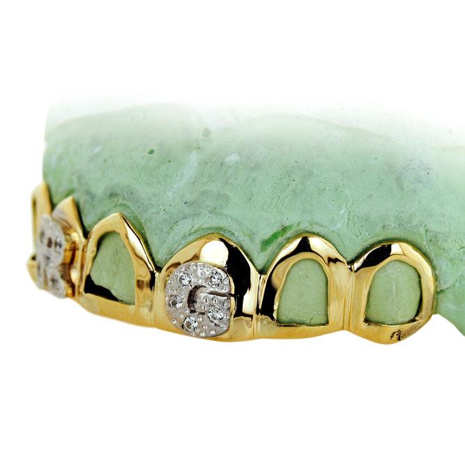 6 Piece Open Face Frames with Two Letters - JDG56-RG - Johnny Dang & Co