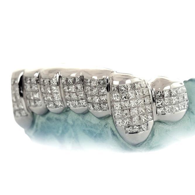 JDG73-ICE SKATE 8 PIECE INVISIBLE HANDSET DIAMOND GRILL - Johnny Dang & Co