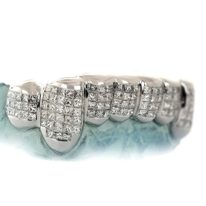 JDG73-ICE SKATE 8 PIECE INVISIBLE HANDSET DIAMOND GRILL - Johnny Dang & Co