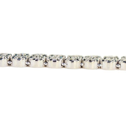 JDN102.4 - BLUE DIAMOND FLOWER CHAIN - Johnny Dang & Co