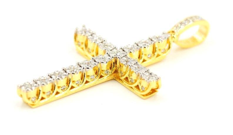 JDTK-P11211728 -Custom Diamond Cross Pendant - Johnny Dang & Co