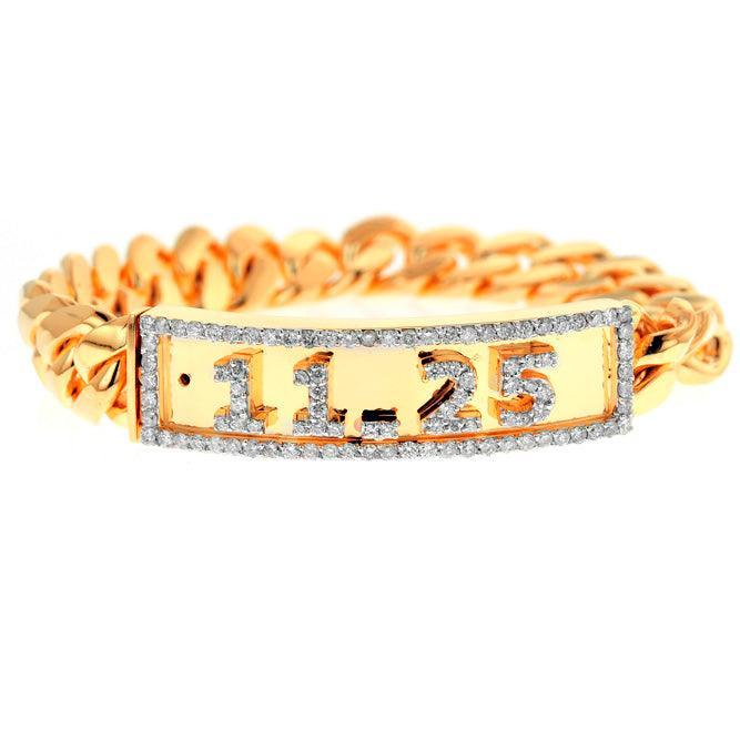 JDTK-B152608- CUBAN LINK DIAMOND NAME PLATE BRACELET - Johnny Dang & Co