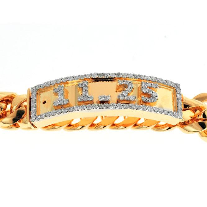JDTK-B152608- CUBAN LINK DIAMOND NAME PLATE BRACELET - Johnny Dang & Co