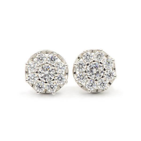 CZ SILVER EARRINGS - Johnny Dang & Co