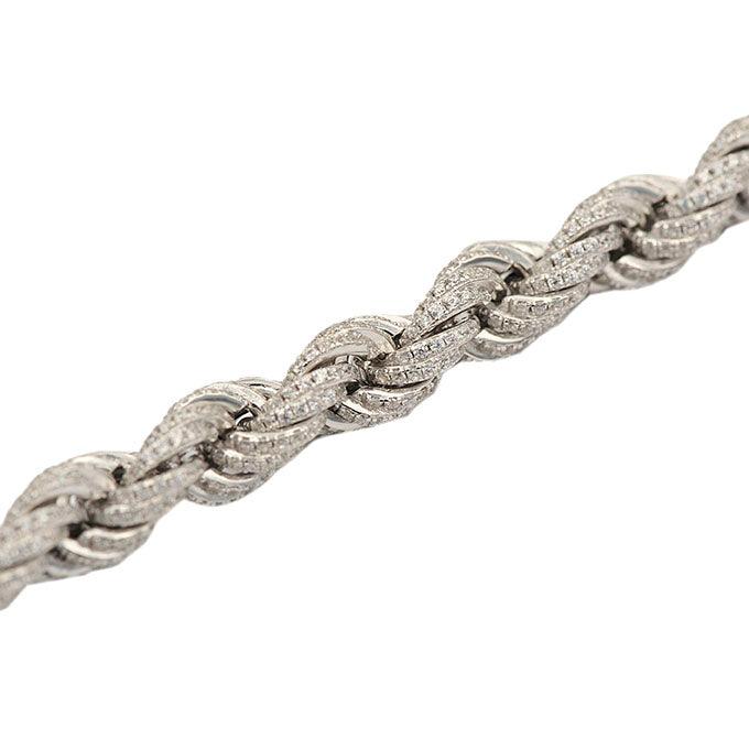 TVJB4282 - Silver Rope Bracelet - Johnny Dang & Co