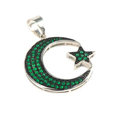 Silver Star and Crescent Pendant - Johnny Dang & Co
