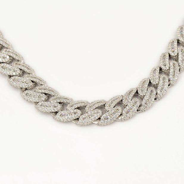 JDB1007 - 12MM CZ Silver Chain - Johnny Dang & Co
