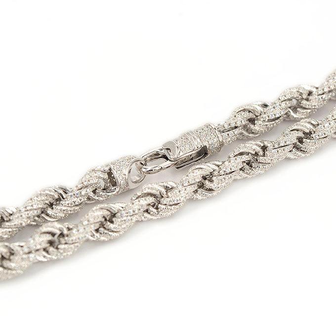JDB1003 - CZ Silver Rope Chain - Johnny Dang & Co