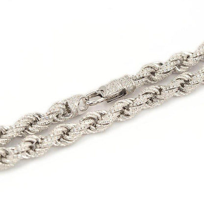 JDB1003 - CZ Silver Rope Chain - Johnny Dang & Co