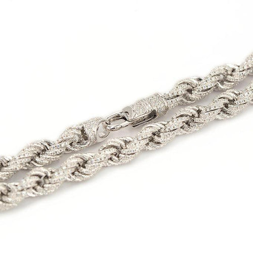 JDB1003 - CZ Silver Rope Chain