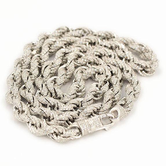 JDB1003 - CZ Silver Rope Chain - Johnny Dang & Co