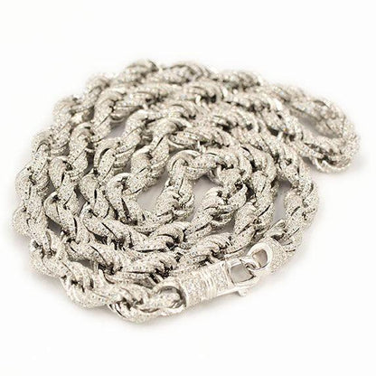 JDB1003 - CZ Silver Rope Chain - Johnny Dang & Co