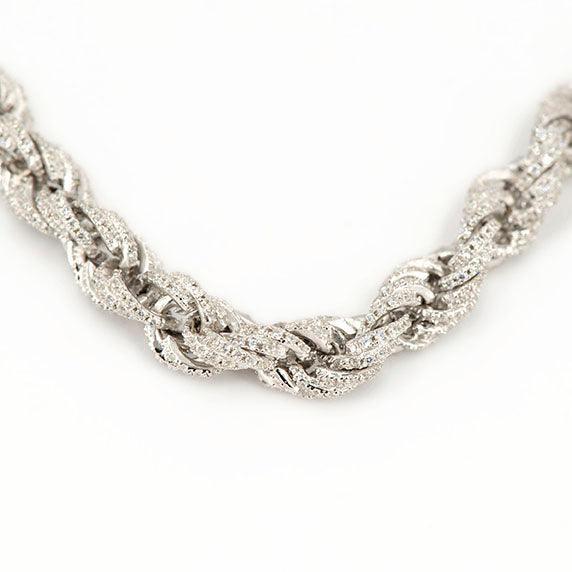 JDB1003 - CZ Silver Rope Chain - Johnny Dang & Co