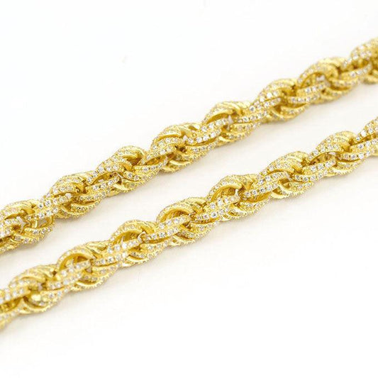 JDB1002 - CZ Silver Rope Chain - Johnny Dang & Co