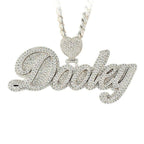 CJ3471 - Custom Diamond Dooley Pendant - Johnny Dang & Co
