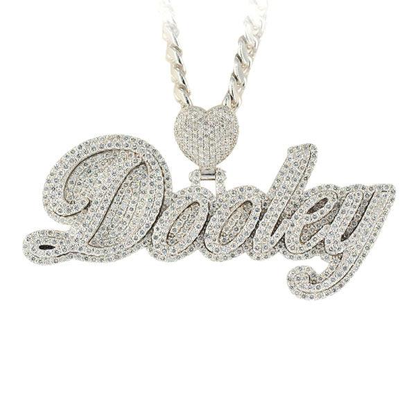 CJ3471 - Custom Diamond Dooley Pendant - Johnny Dang & Co