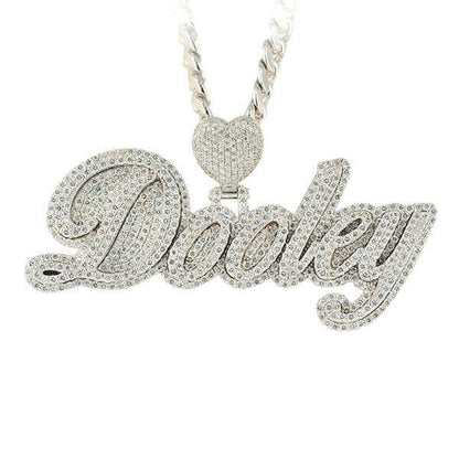 CJ3471 - Custom Diamond Dooley Pendant - Johnny Dang & Co