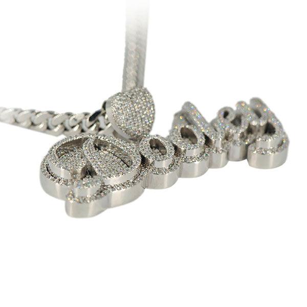 CJ3471 - Custom Diamond Dooley Pendant - Johnny Dang & Co