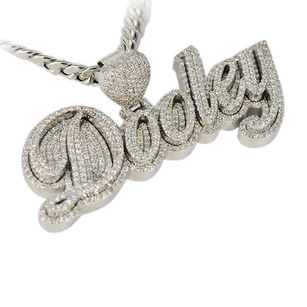 CJ3471 - Custom Diamond Dooley Pendant - Johnny Dang & Co