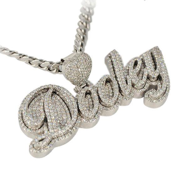 CJ3471 - Custom Diamond Dooley Pendant - Johnny Dang & Co
