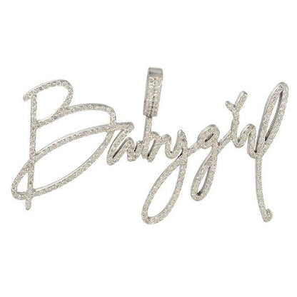 CJ32172 - Custom Diamond BabyGirl Pendant - Johnny Dang & Co