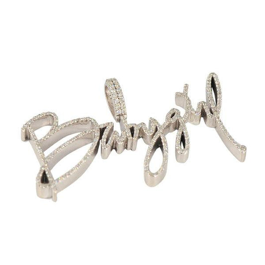 CJ32172 - Custom Diamond BabyGirl Pendant - Johnny Dang & Co