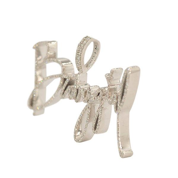 CJ32172 - Custom Diamond BabyGirl Pendant - Johnny Dang & Co