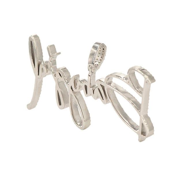 CJ32172 - Custom Diamond BabyGirl Pendant - Johnny Dang & Co