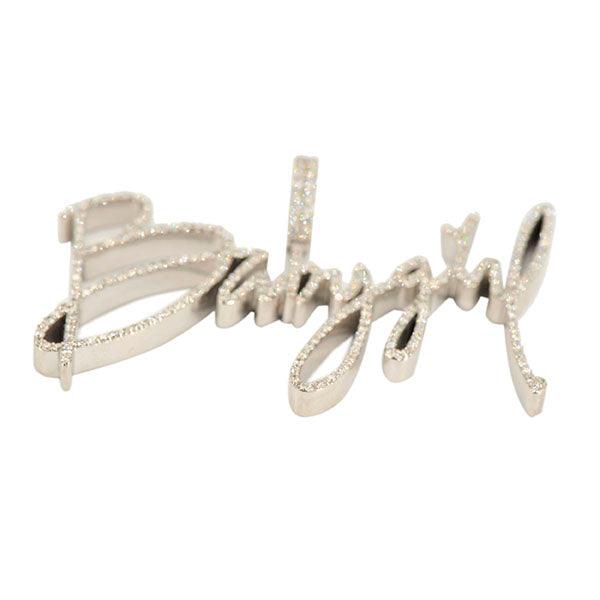 CJ32172 - Custom Diamond BabyGirl Pendant - Johnny Dang & Co