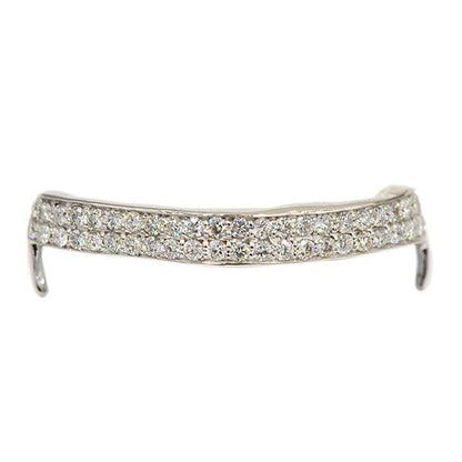 B-JD1031 - 6 TEETH 2 DIAMOND ROW BAR GRILL - Johnny Dang & Co