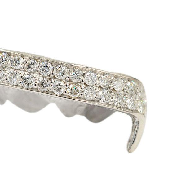 B-JD1031 - 6 TEETH 2 DIAMOND ROW BAR GRILL - Johnny Dang & Co